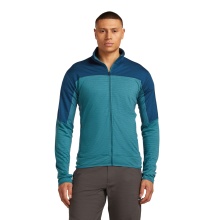 Icebreaker Fleece Jacket Descender Merino Blend 300 RealFleece (Merino wool, breathable) blue/teal men's